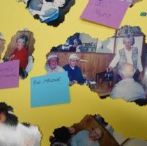 Flakey Cream Donut Shop Patrons