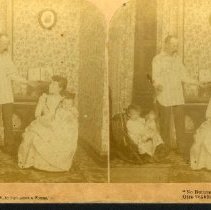 Stereosope View of Family Scene