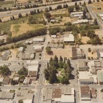 Aerial View of Downtown Healdsburg