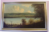 View of Hunter's Bottom and Deweese Farm from looking across the Ohio from Indiana.