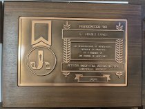 Jewish Hospital plaque presented to S. Arnold Lynch