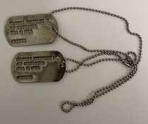 Charles Topcik's military dog tags