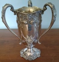 Loving cup, sterling,  for Economy Race, ca. 1910