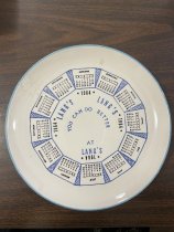 Joseph Lang Furniture Store calendar plate
