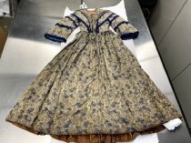 Blue Wedding Dress worn by
Wilhelmina Lucia Schuckman (1836-1911)