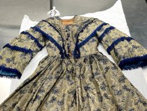 Blue Wedding Dress worn by
Wilhelmina Lucia Schuckman (1836-1911)