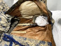 Blue Wedding Dress worn by
Wilhelmina Lucia Schuckman (1836-1911)