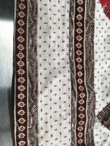 9 patch quilt top with squash blossoms