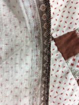 9 patch quilt top with squash blossoms