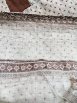 9 patch quilt top with squash blossoms