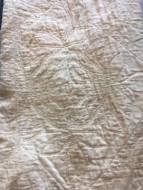 9 patch quilt top with squash blossoms