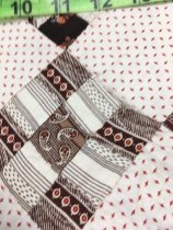 9 patch quilt top with squash blossoms