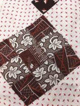 9 patch quilt top with squash blossoms