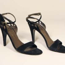 Christian Dior black suede evening pumps FRC1989.01.008 A+B