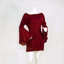 Yvon London velveteen minidress FRC2014.07.027