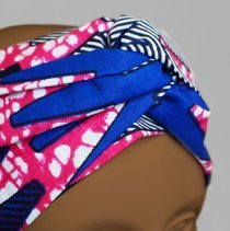 African Print Mask and Turban headband