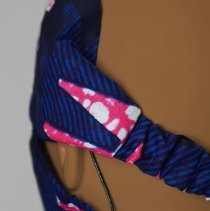 African Print Mask and Turban headband