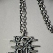 Close up of necklace pendant front view