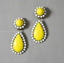 Front view of earrings