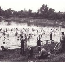 Swimmers at Lake Anna
