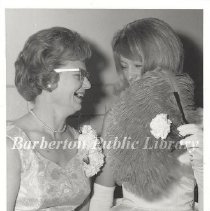 Mrs. Arne Johnson and Karen Johnson