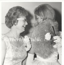 Mrs. Arne Johnson and Karen Johnson