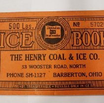 Ice coupon book