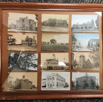 Framed collection of Barberton postcards