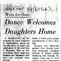 Dance Welcomes Daughter's Home (1000.105.03o)