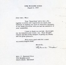 Mrs. Nixon Letter (1000.105.03c)