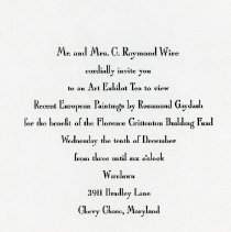 Invitation to Art Exhibit Tea (1000.105.03h)