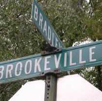 Brookeville Rd. and Bradley Rd. sign (2009.126.01)