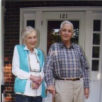 Alice and George in Front of 121 Hesketh Street