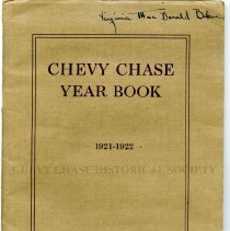 Chevy Chase [School] Year Book 1921-1922