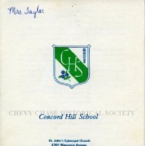 Concord Hill School booklet