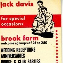 Jack Davis Welcomes You, Brook Farm Restaurant (inside)
