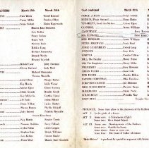 Program for "Make Believe"