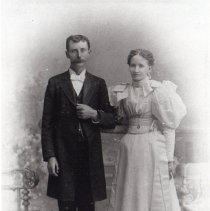 Wedding photograph of Sollis A. & Lucy Ogle Moore