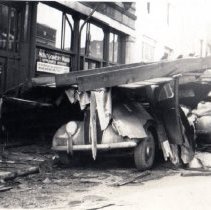 Car destroyed on Maine St.