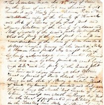 Deed, Peter S. Wood & Milindi(?) Wood to Nancy Robertson