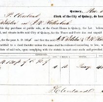 Certificate of Purchase, J. K. Webster and J. R. Hollowbush