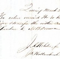 Certificate of Purchase, J. K. Webster and J. R. Hollowbush