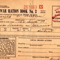 World War II Ration Book