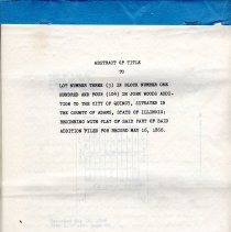 Abstract of Title 530 Adams