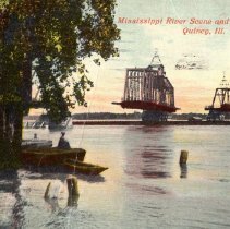Mississippi River and Railway Bridge