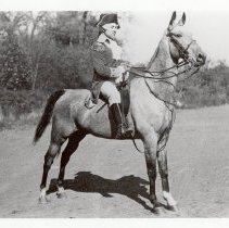 Julius Tulipani posing as George Washington, 1935