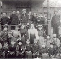 Flat Rock School, Harry Thomas, top row, 2nd fr. left