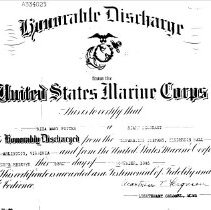 Rita Potter honorable discharge 1945