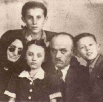 left to right, grandmother,Gabrielle, father, Ernest and  Olga