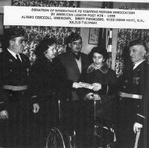 American Legion donation of wheelchair to NNA - 1959